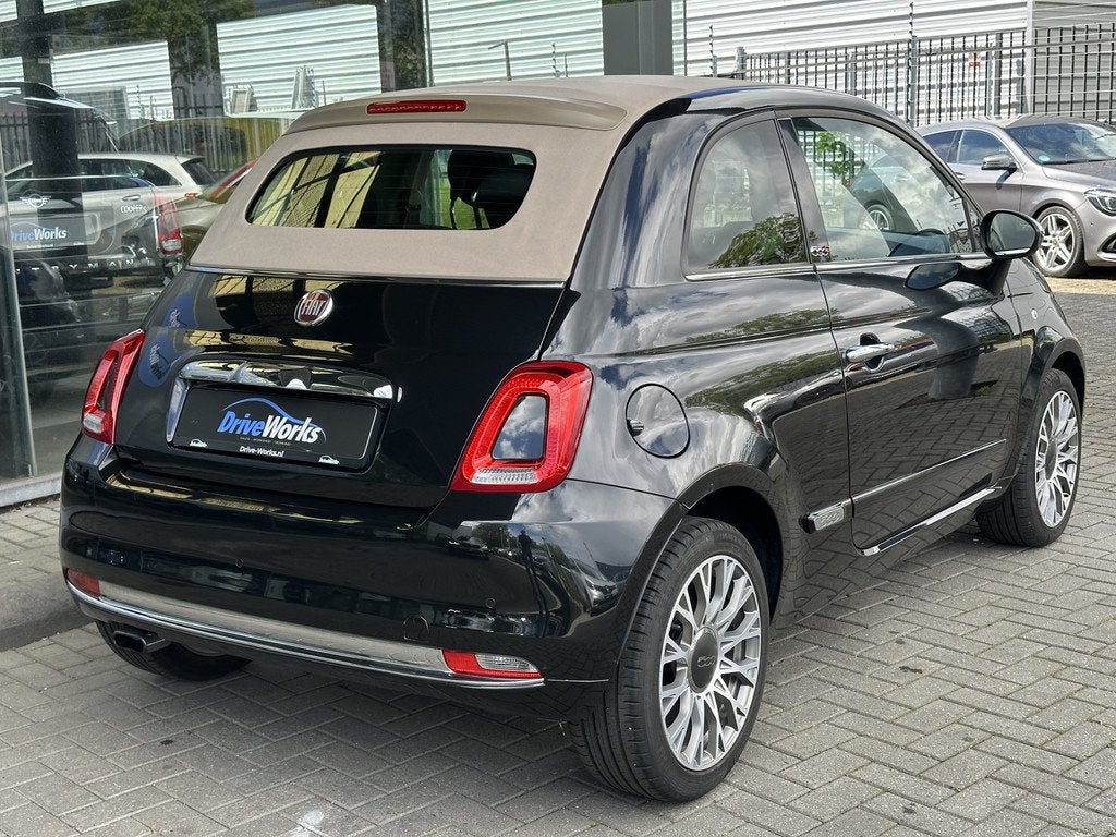 Fiat 500C 0.9 TwinAir Turbo Lounge | Automaat | 5dkm | Nieuw, Auto's, Fiat, Gebruikt, Zwart, Leder, Bedrijf