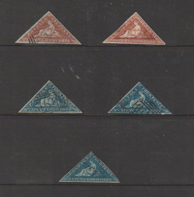 Kaap de goede hoop 1853 uitg, div, gestempeld, Ophalen of Verzenden, Zuid-Afrika, Gestempeld