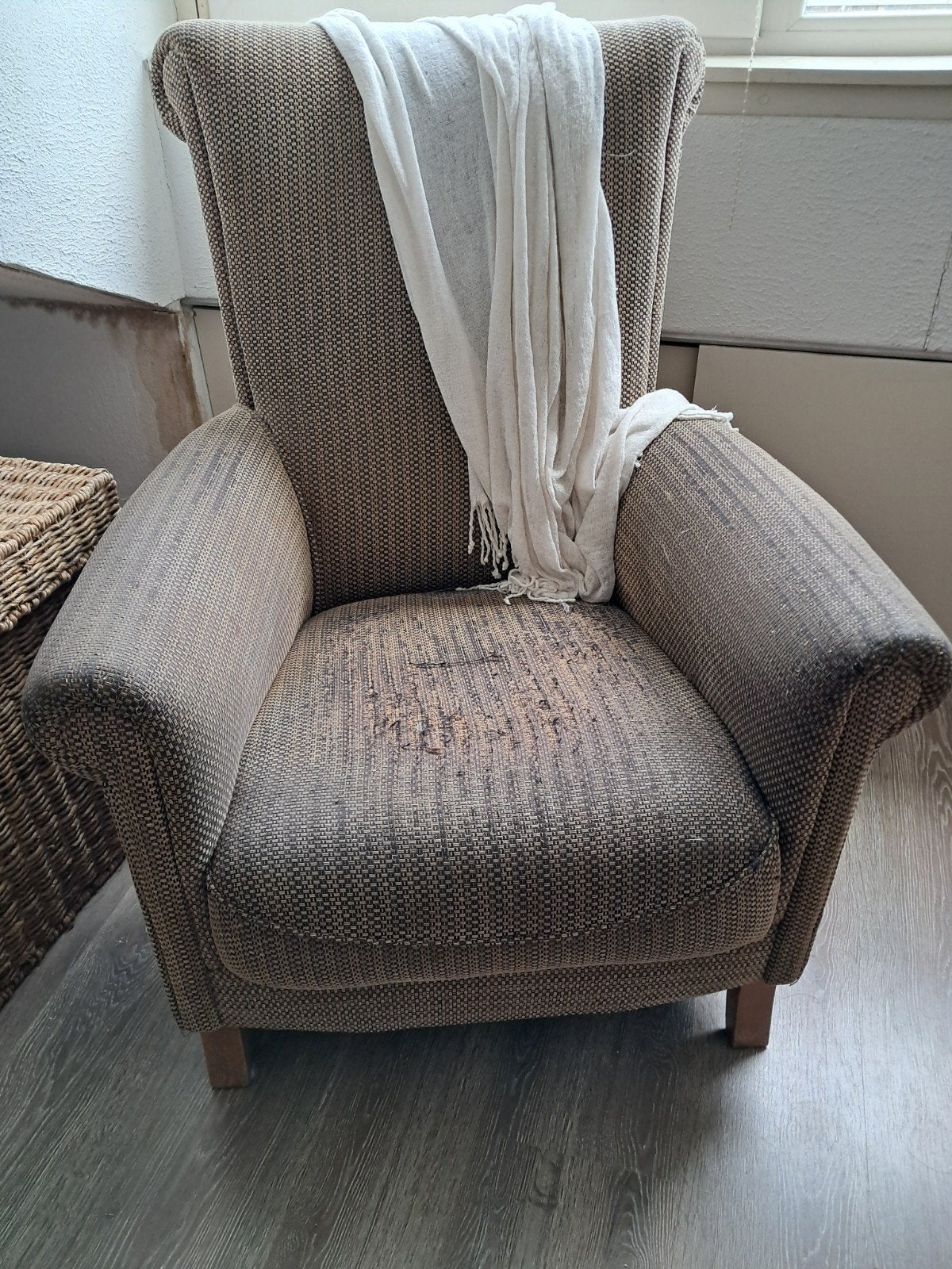 Gratis comfortabele fauteuil - Ophalen!, Ophalen, Gebruikt, 75 tot 100 cm, Stof