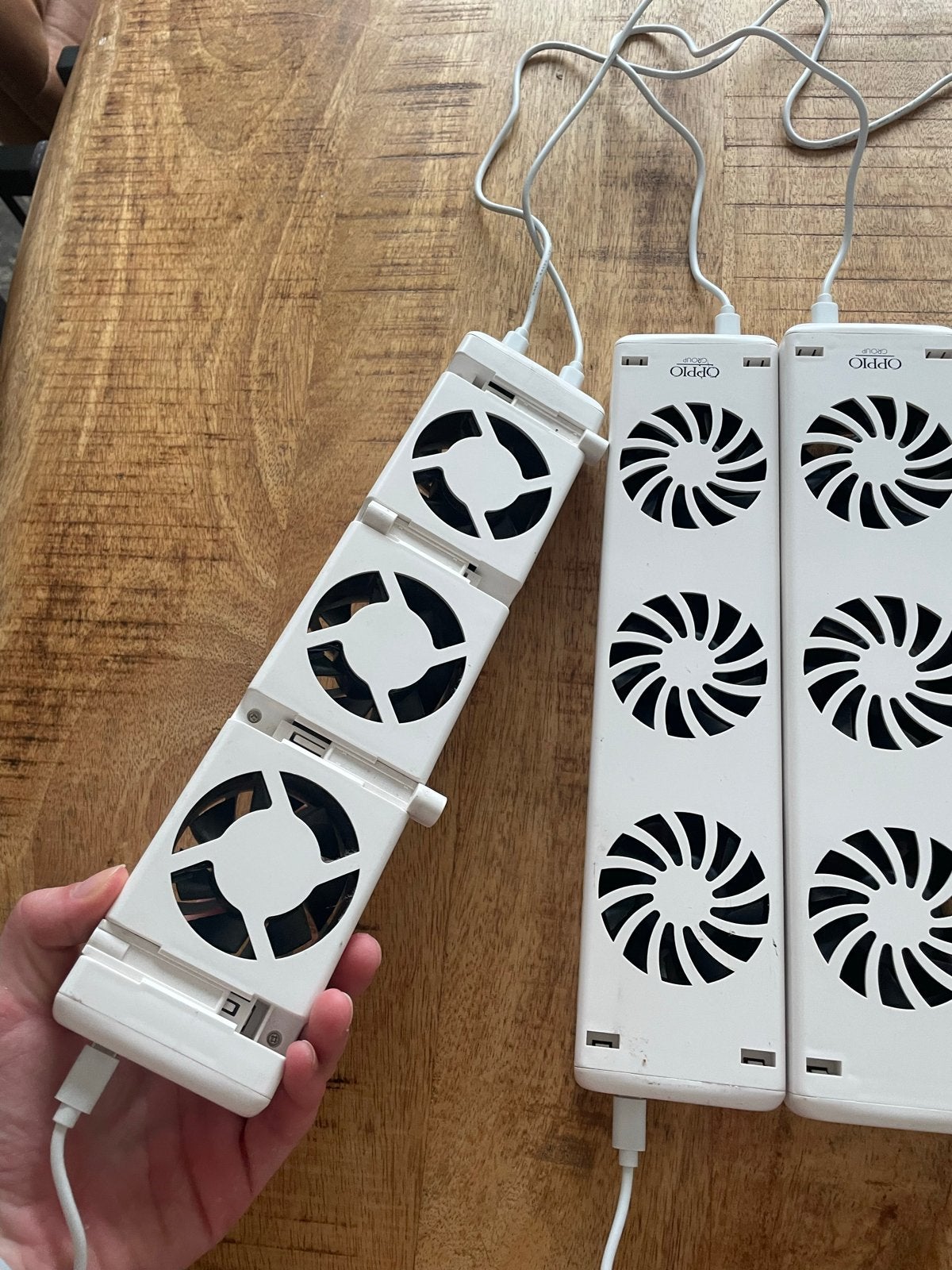 OPPIO Group USB radiator ventilator Set - 3 Stuks, Ophalen of Verzenden, Ventilator met afstandsbediening, Zo goed als nieuw, Overige