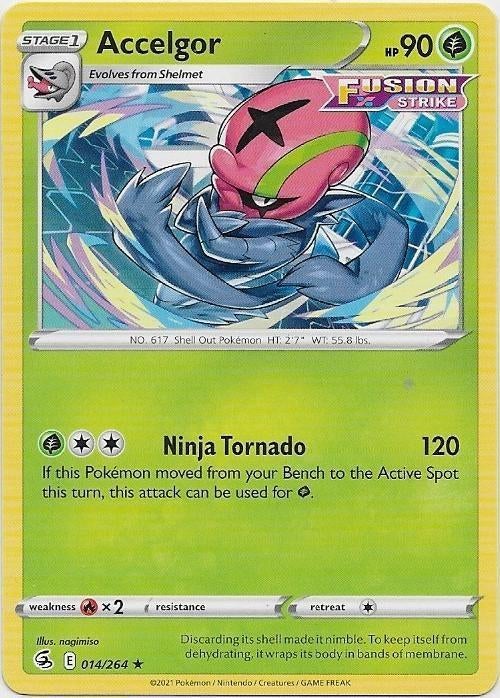 Fusion Strike,  Accelgor [rare] 14/264, Verzenden, Nieuw, Losse kaart