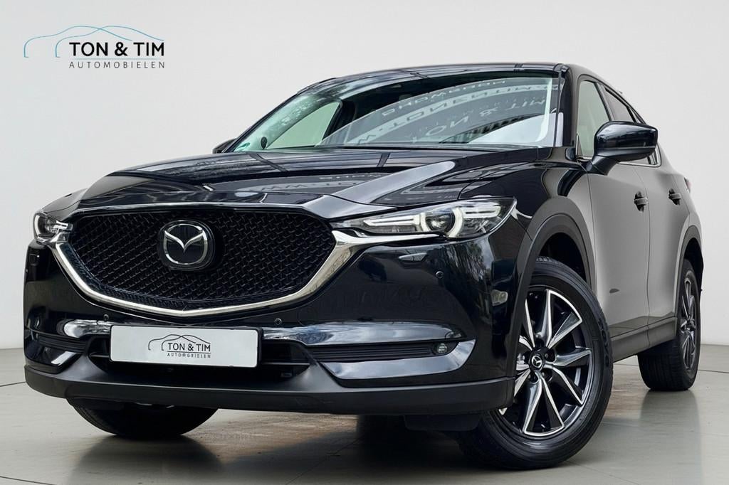 Mazda CX-5 2.5 SkyActiv-G 194 Sportline 4WD AWD A.Cruise BOS, Stof, Gebruikt, Zwart, 4 cilinders