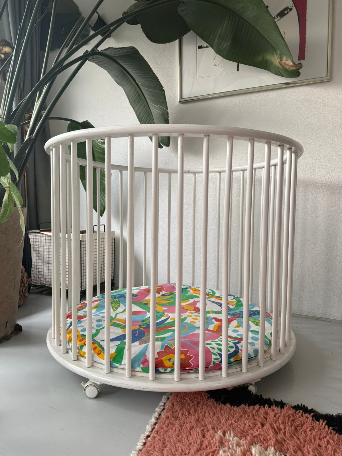 Bopita Box Rond Wit, Kinderen en Baby's, Ophalen, Zo goed als nieuw, Rond, Wieltjes