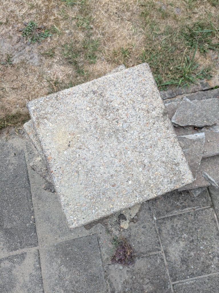 Grijze tuintegels, Ophalen, Gebruikt, Minder dan 5 m², Beton