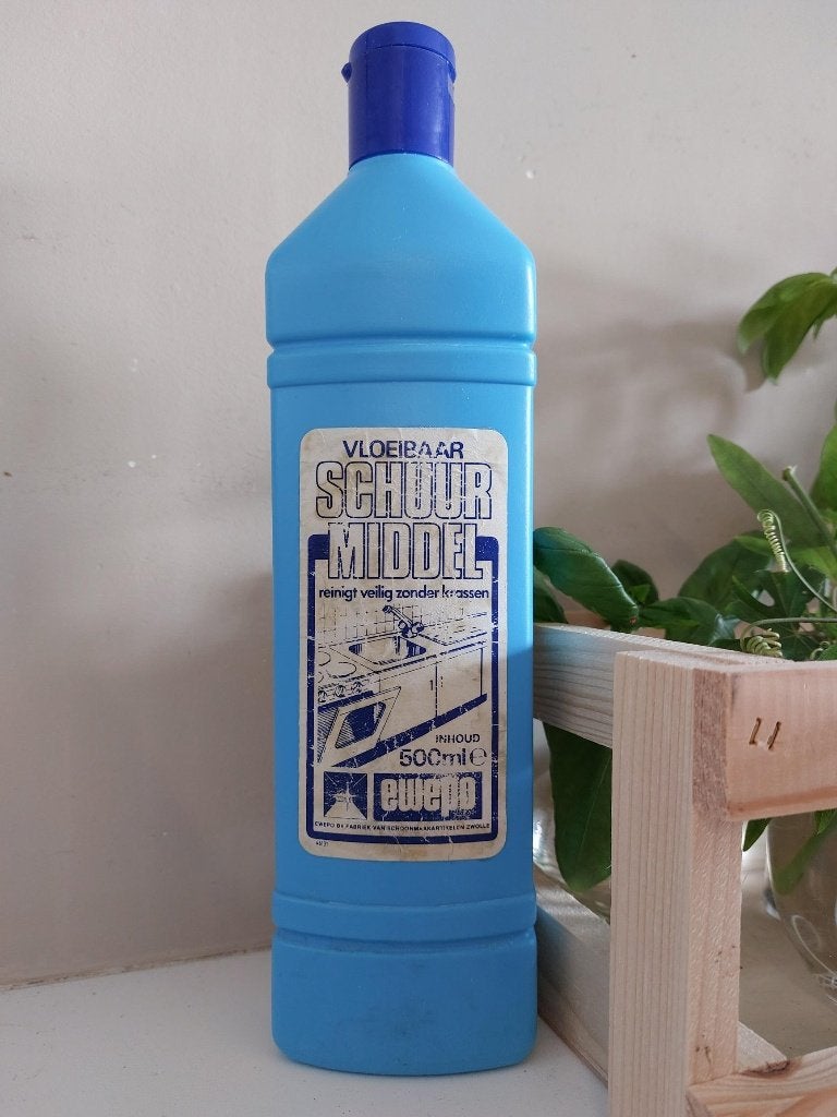 Vintage Ewepo Fles Schuurmiddel '70, Verzamelen, Retro, Ophalen of Verzenden, Huis en Inrichting