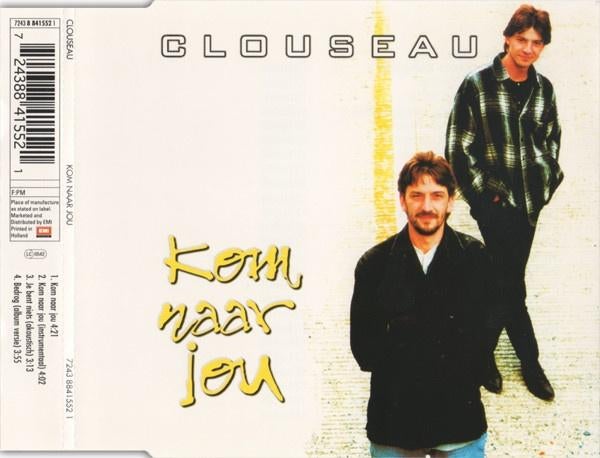 CLOUSEAU CD SINGLE KOM NAAR JOU, 6 singles of meer, Ophalen of Verzenden, Zo goed als nieuw, Pop