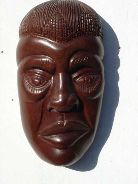 Mooi authentiek masker [ Artex // CUBA ], Antiek en Kunst, Hout, Bruin, Masker, Ophalen of Verzenden