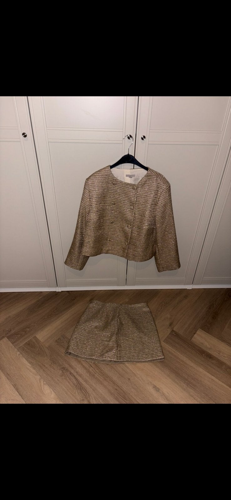 H&M mantelpak, Verzenden, Zo goed als nieuw, Maat 42/44 (L), Zwart