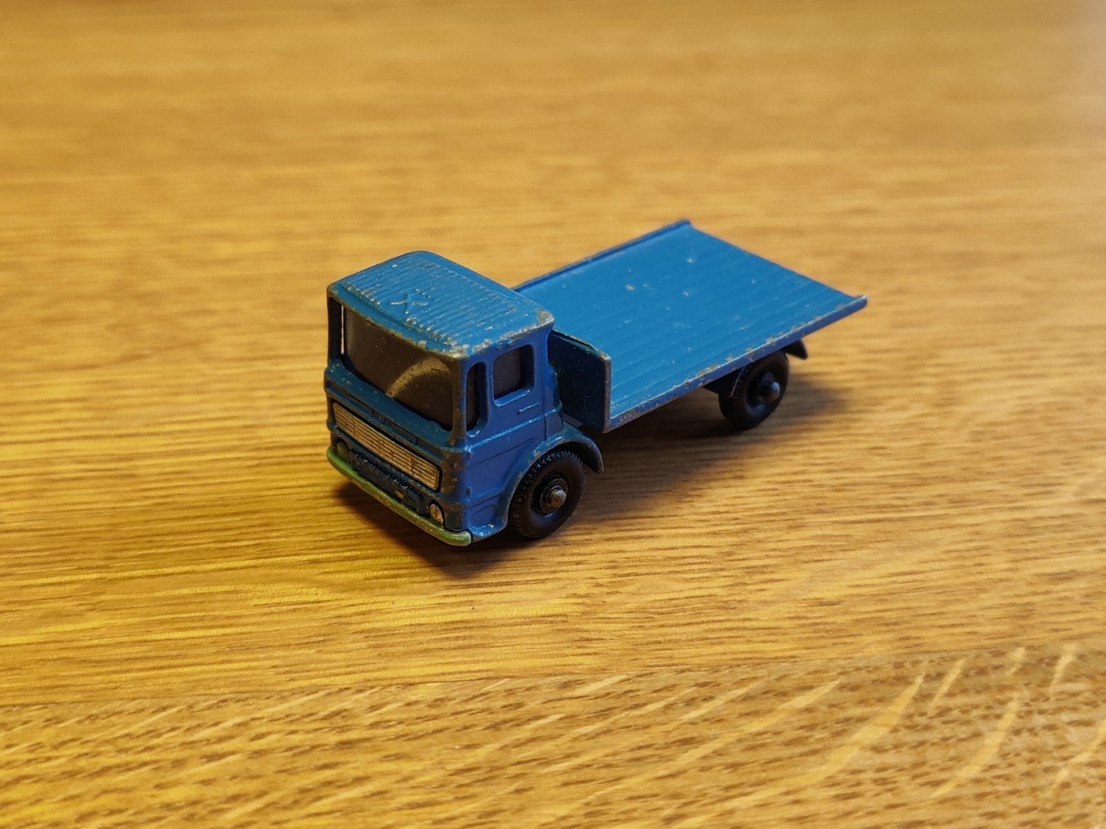 Matchbox Leyland Site Hut Truck BLAUW, Ophalen, Zo goed als nieuw, Bus of Vrachtwagen