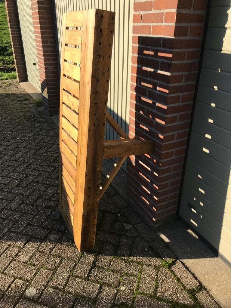 inklapbare hardhouten balkontafel, Ophalen, Gebruikt, Rechthoekig, Hout