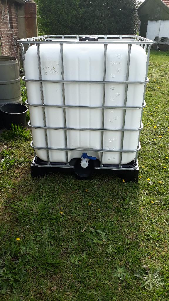 ibc tank, Ophalen, Kunststof, Met kraantje, 150 liter of meer