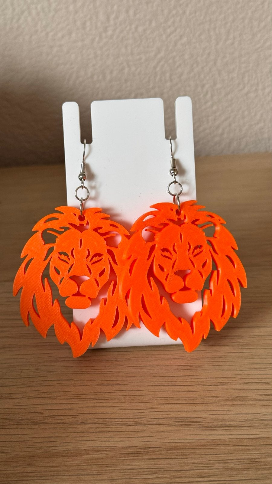 WK leeuwen oorbellen, Overige materialen, Hangers, Nieuw, Oranje
