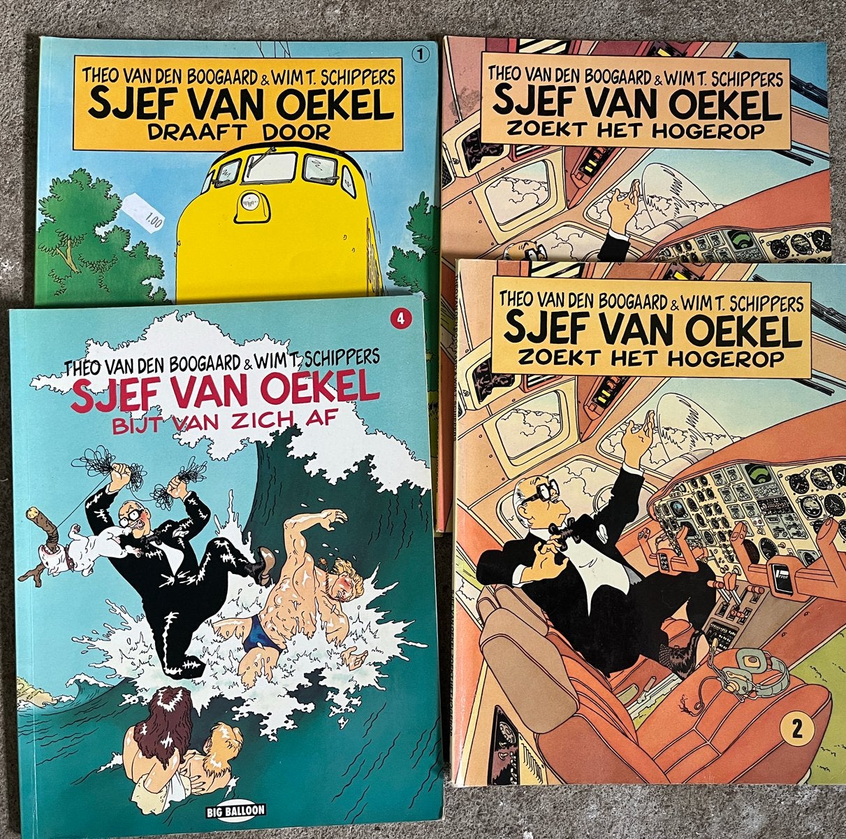 Sjef van Oekel stripboeken - 4 delen, Meerdere stripboeken, Ophalen of Verzenden, Gelezen