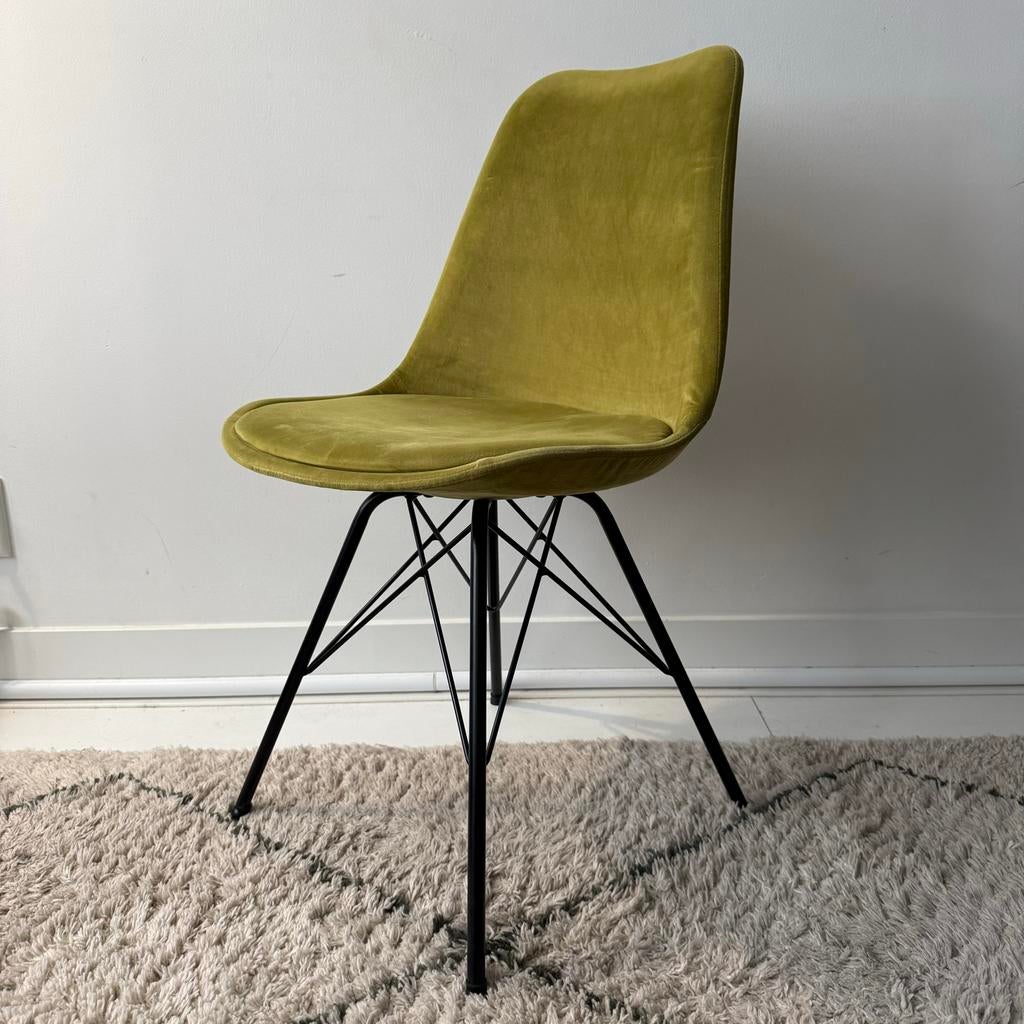 KICK COLLECTION - KUIPSTOEL VELVET GROEN, Huis en Inrichting, Stoelen, Ophalen, Overige kleuren, Nieuw, Eén