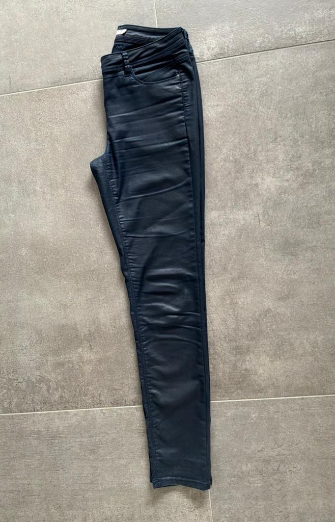 SANDWICH ‘wax’dames broek, blauw, mt 36, Blauw, Ophalen of Verzenden, Zo goed als nieuw, Maat 36 (S)