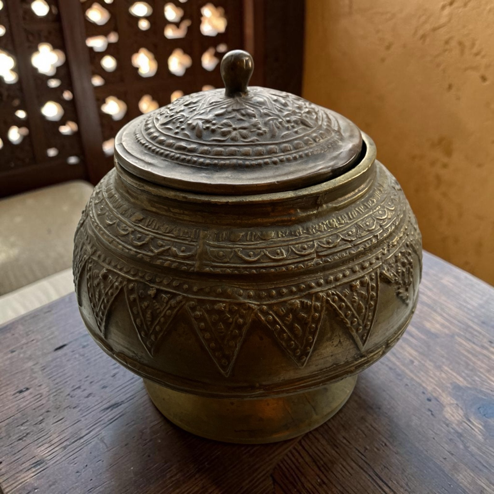 Antieke Minangkabau Voorraad-/Sirihpot, Sumatra (1890-1940), Ophalen of Verzenden