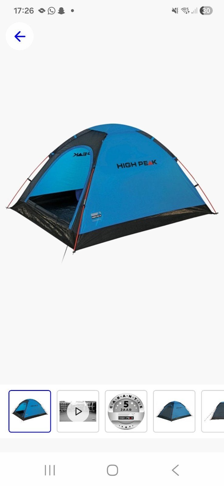 2 pers tent, Caravans en Kamperen, Ophalen of Verzenden, Zo goed als nieuw, Tot en met 2