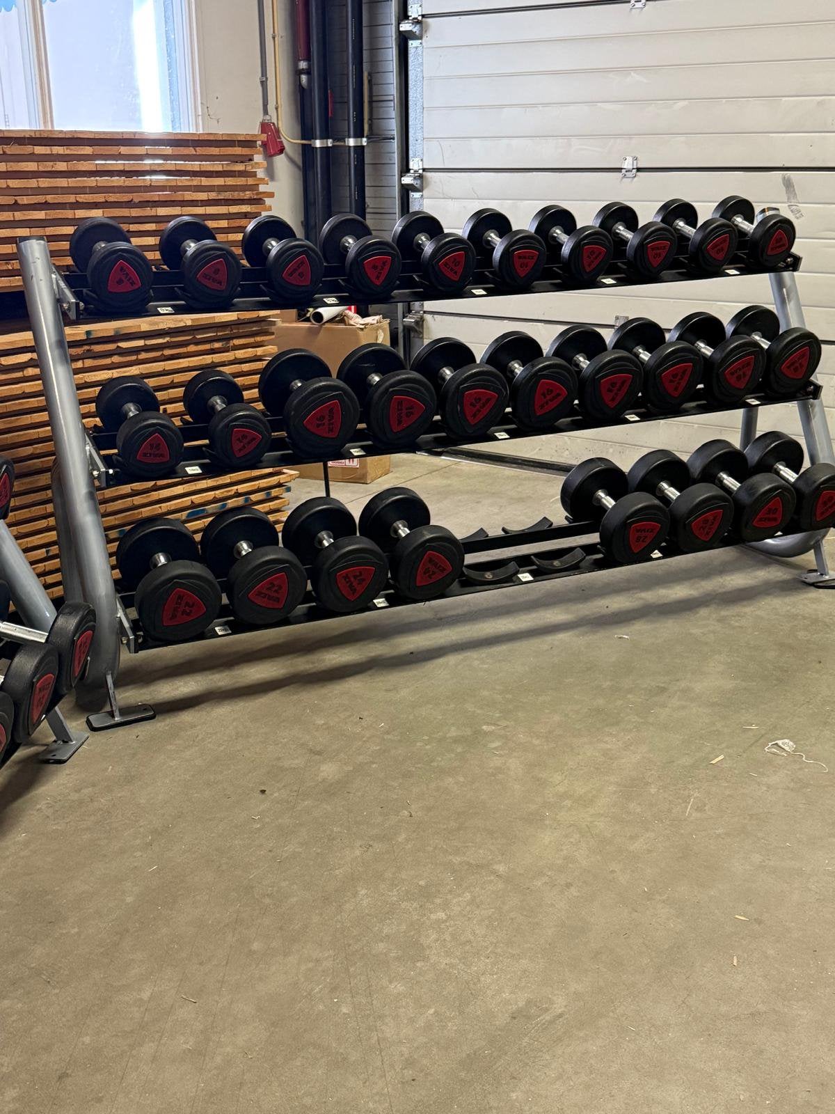 Ziva Dumbells 2kg t/m 30kg + Ziva Opbergrek