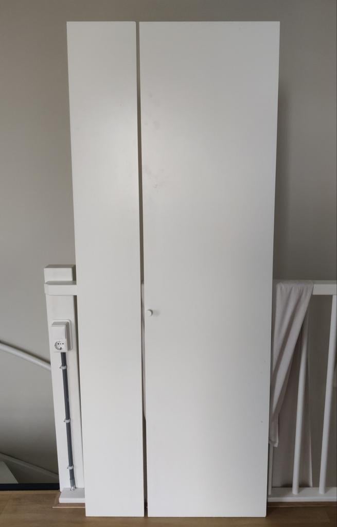Pax kastdeuren 75x195 cm wit, Ophalen, 50 tot 100 cm, 200 cm of meer