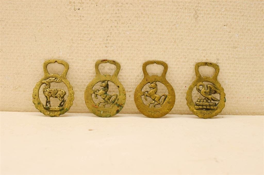 4 stuks wyers Paardenmedaille - hoofdstel decoratie 46583, Dieren en Toebehoren, Ophalen of Verzenden, Gebruikt, Dressuur