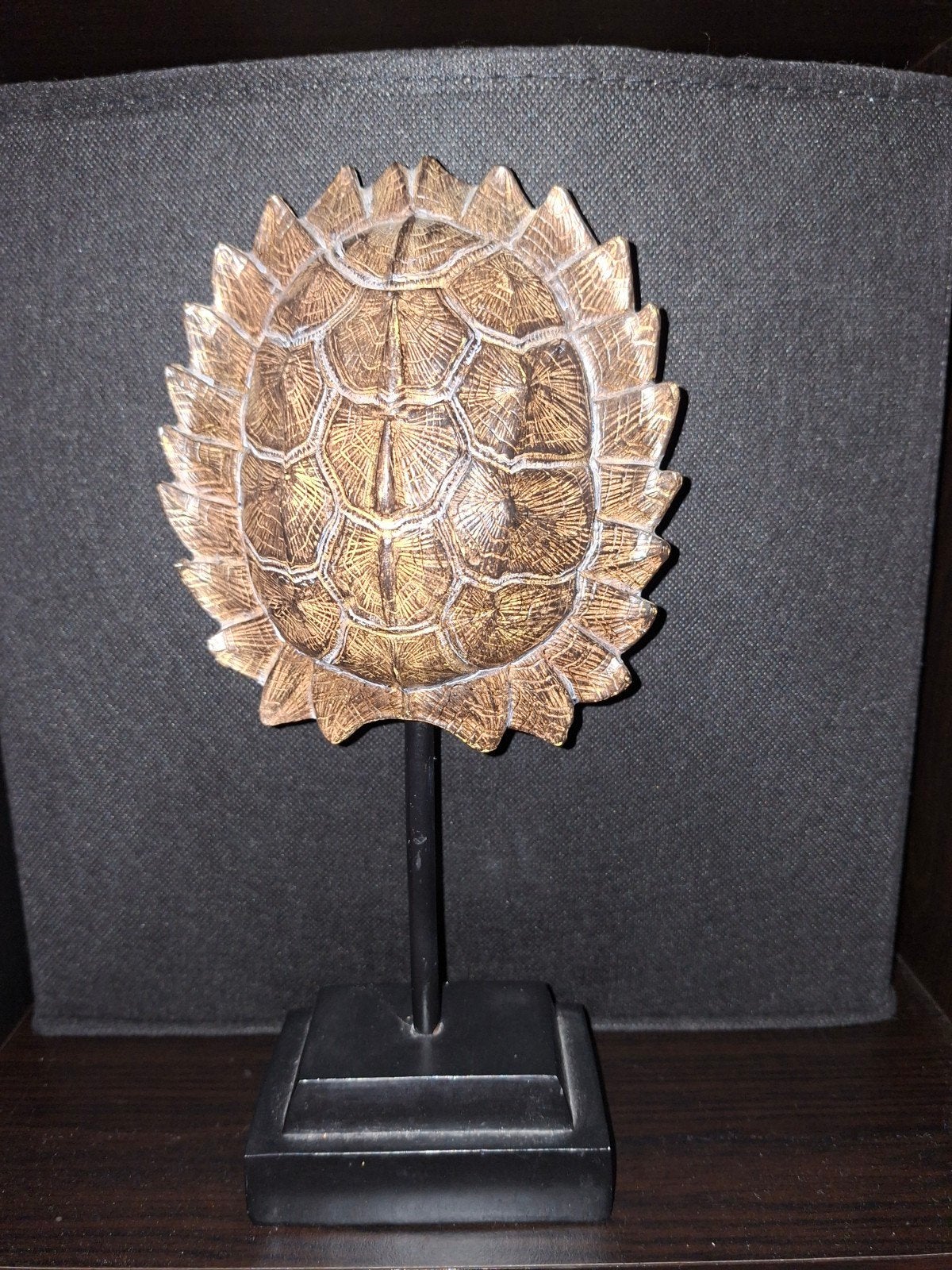 Sculptuur Alligator Snapping Turtle Schild op Standaard, Overige materialen, Overige stijlen, Ophalen of Verzenden, Zo goed als nieuw