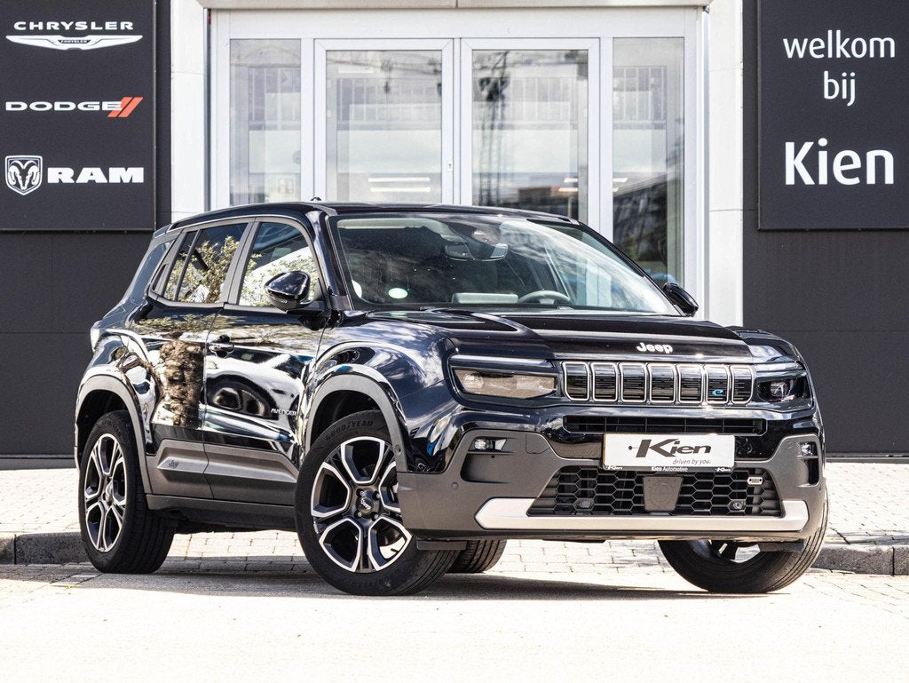 Jeep Avenger Black Edition 54 kWh, Auto's, Jeep, Gebruikt, Zwart, 156 pk, Parkeersensor