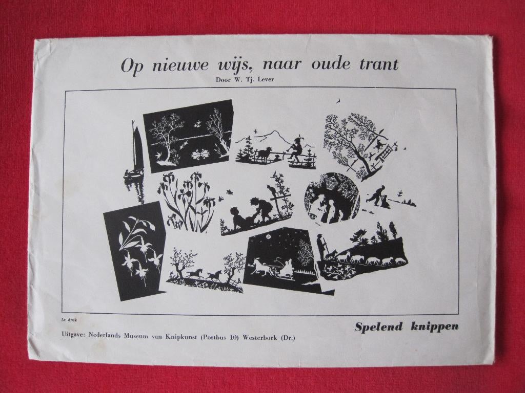 Nederland Museum voor knipkunst met handleiding W. Tj Lever, Verzenden