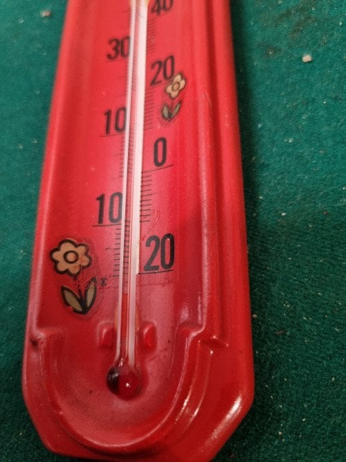 barometer aardewerk rood vintage, Ophalen of Verzenden, 'T Olde Gre-j, Info@toldegrej.nl, Endepoelstraat 20f Didam