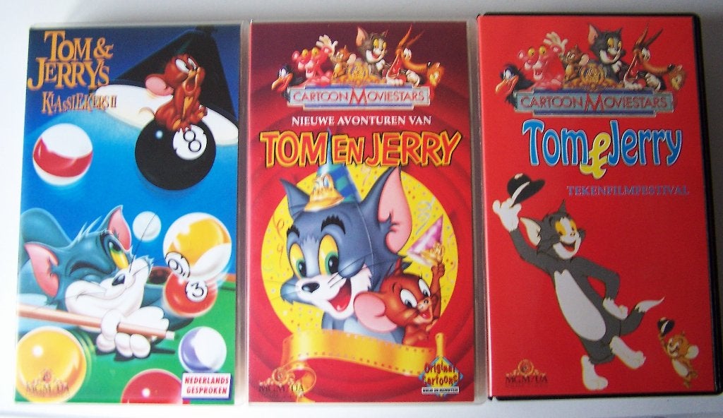3 Banden Tom & Jerry., Alle leeftijden, Ophalen of Verzenden, Zo goed als nieuw, Overige typen