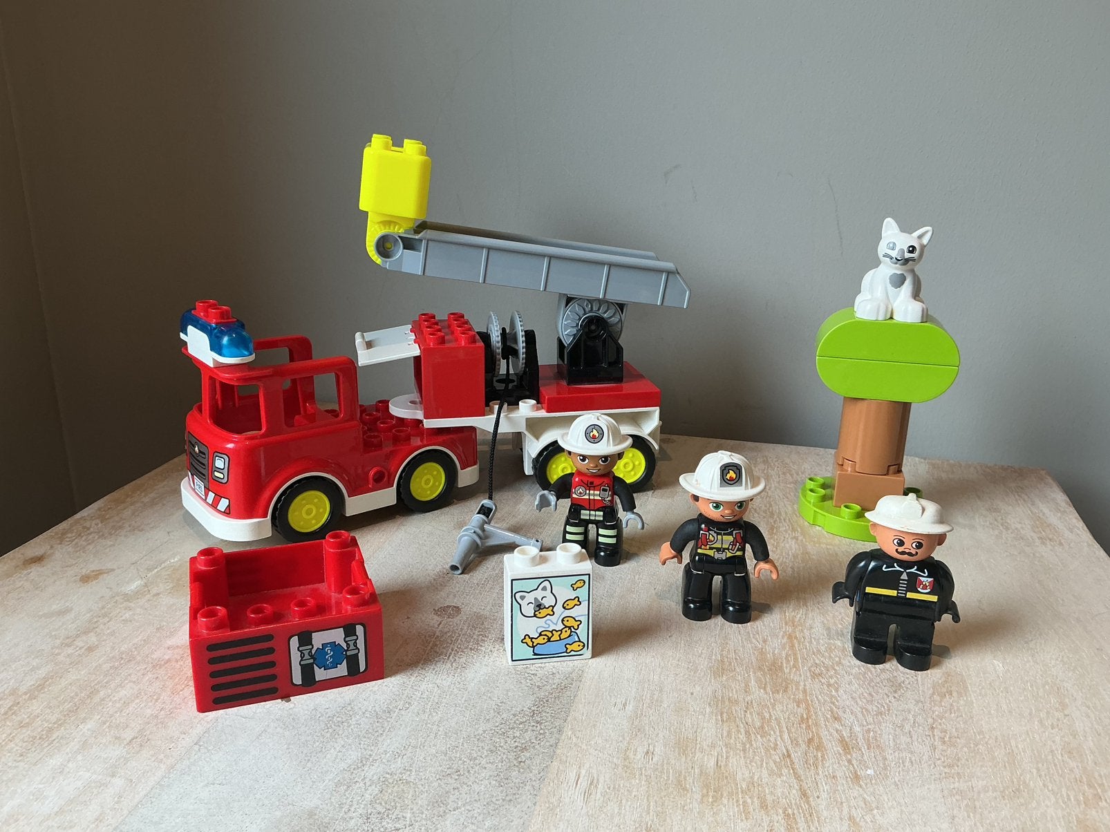 Lego Duplo Set - Town - Brandweerauto 10969 met extra’s, Ophalen of Verzenden, Zo goed als nieuw, Duplo