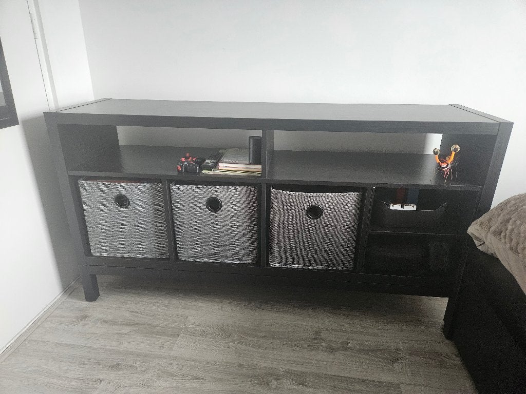 Kallax tv meubel incl. Onderstel, Ophalen, 100 tot 150 cm, Zo goed als nieuw, Minder dan 100 cm