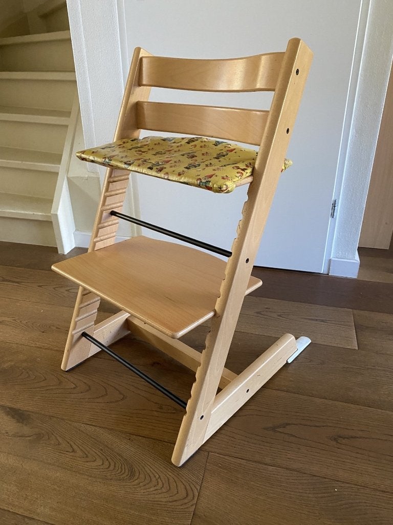 Stokke Tripp Trapp kinderstoel naturel, Gebruikt, Bruin, Ophalen of Verzenden, Eén