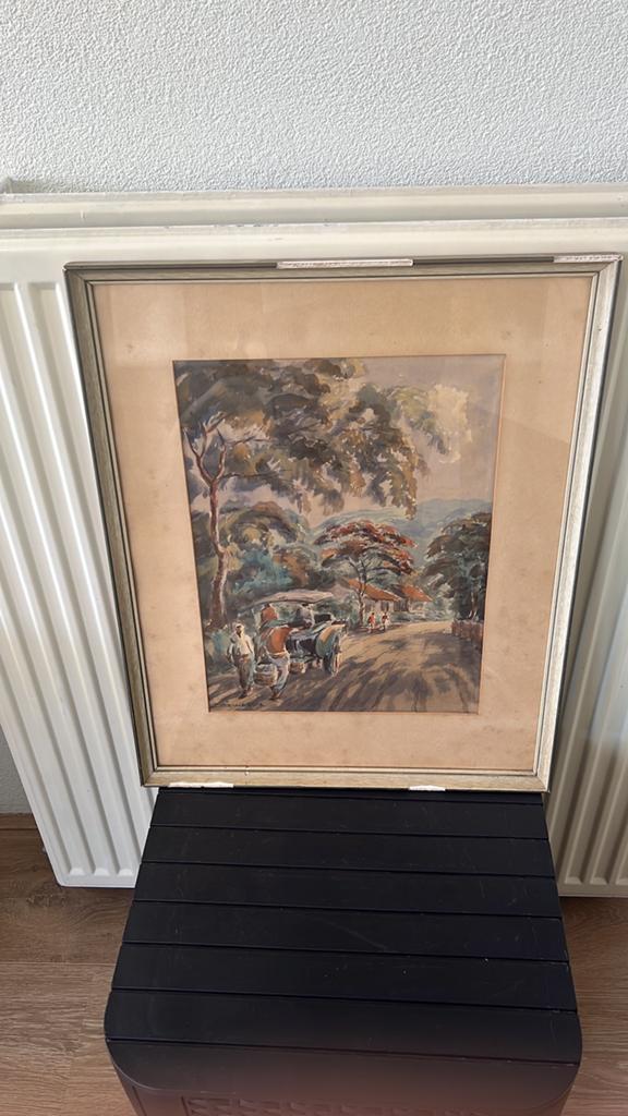 Aquarel Soewardja, Ophalen