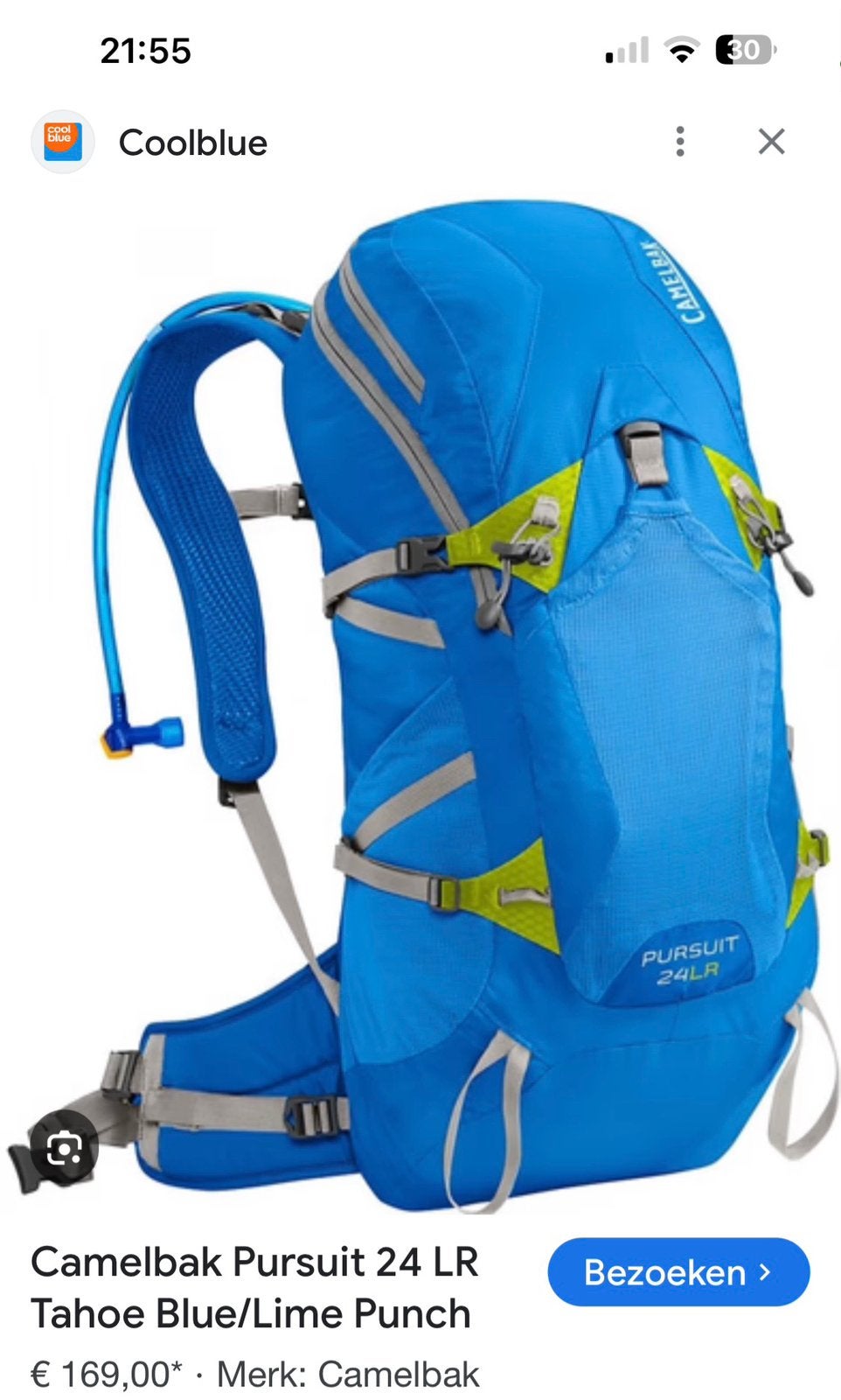 24L Camelbak waterzak rugzak/achterkant  gaas + gratis bidon, Ophalen of Verzenden, Nieuw, Overige merken
