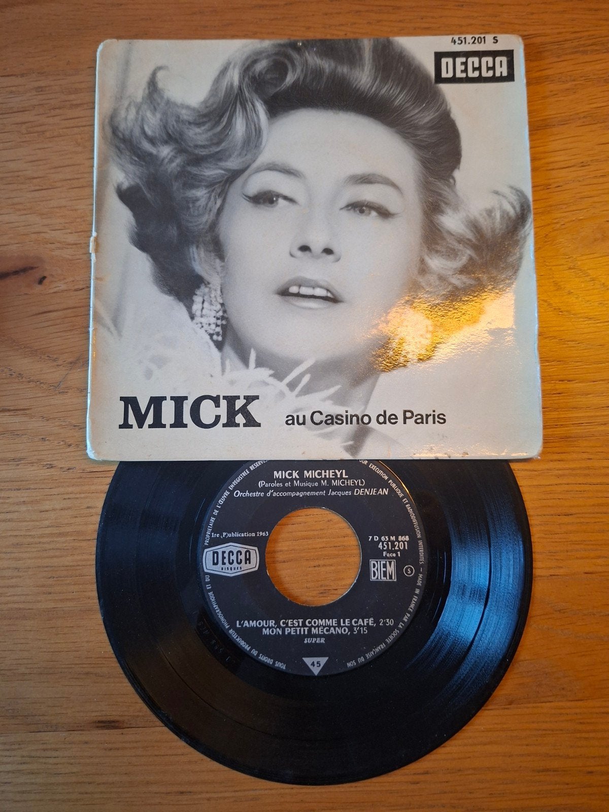 Mick Micheyl - Mick au Casino de Paris (EP, 1963), Cd's en Dvd's, Gebruikt, Overige genres, 7 inch, Ophalen of Verzenden