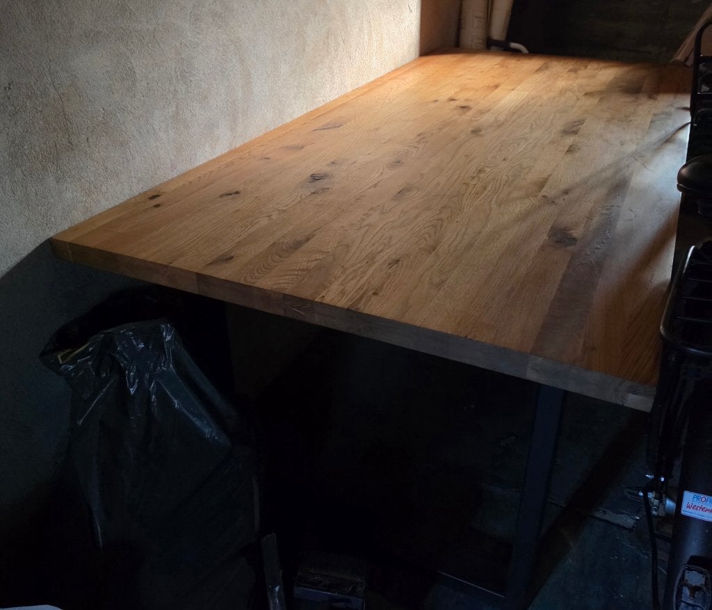 Boomstam tafel, Overige materialen, 200 cm of meer, Zo goed als nieuw, Rechthoekig