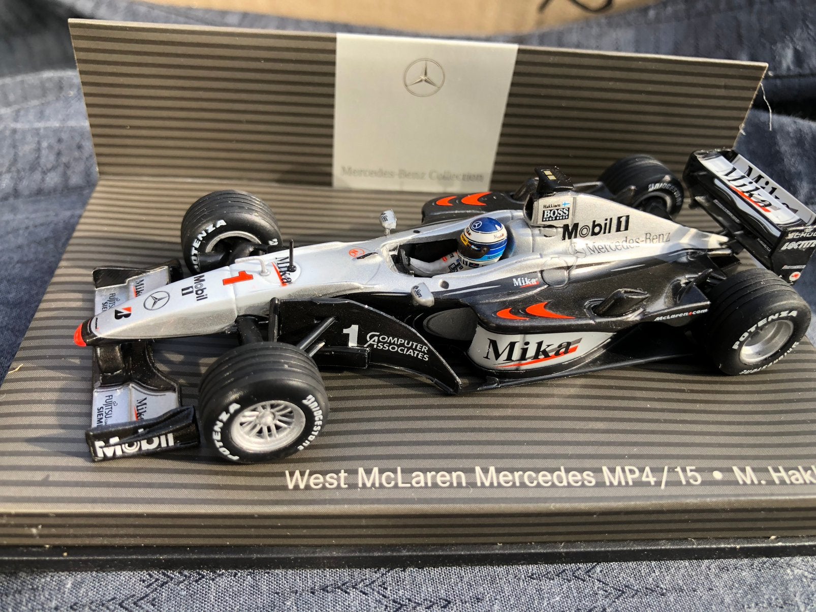 MINICHAMPS WEST McLAREN MERCEDES MP4/15 MIKA HAKKINEN, Ophalen of Verzenden, Nieuw, Auto, MiniChamps