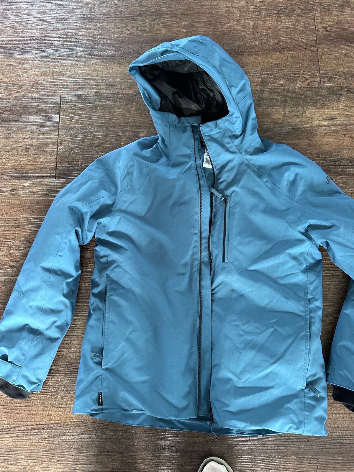 Blauwe ski-jas, Ophalen of Verzenden, Zo goed als nieuw, Maat 38/40 (M), Jack