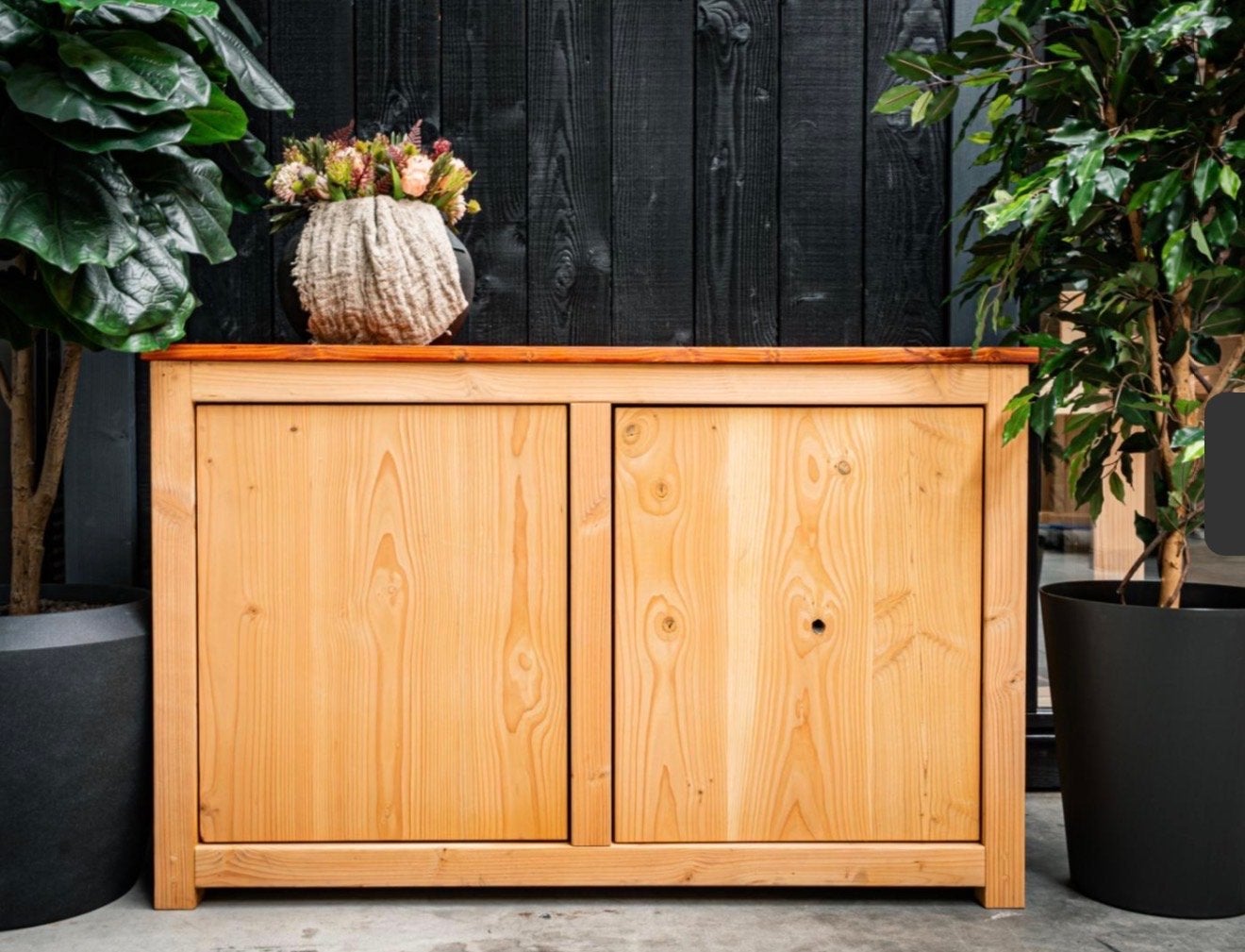 TV meubel douglas hout - Landelijke stijl, Ophalen, 100 tot 150 cm, Nieuw, Minder dan 100 cm