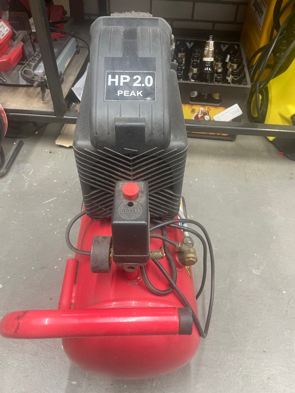 Compressor 2.0 PK - 50liter, Doe-het-zelf en Verbouw, 6 tot 10 bar, Ophalen of Verzenden, Zo goed als nieuw, 25 tot 100 liter