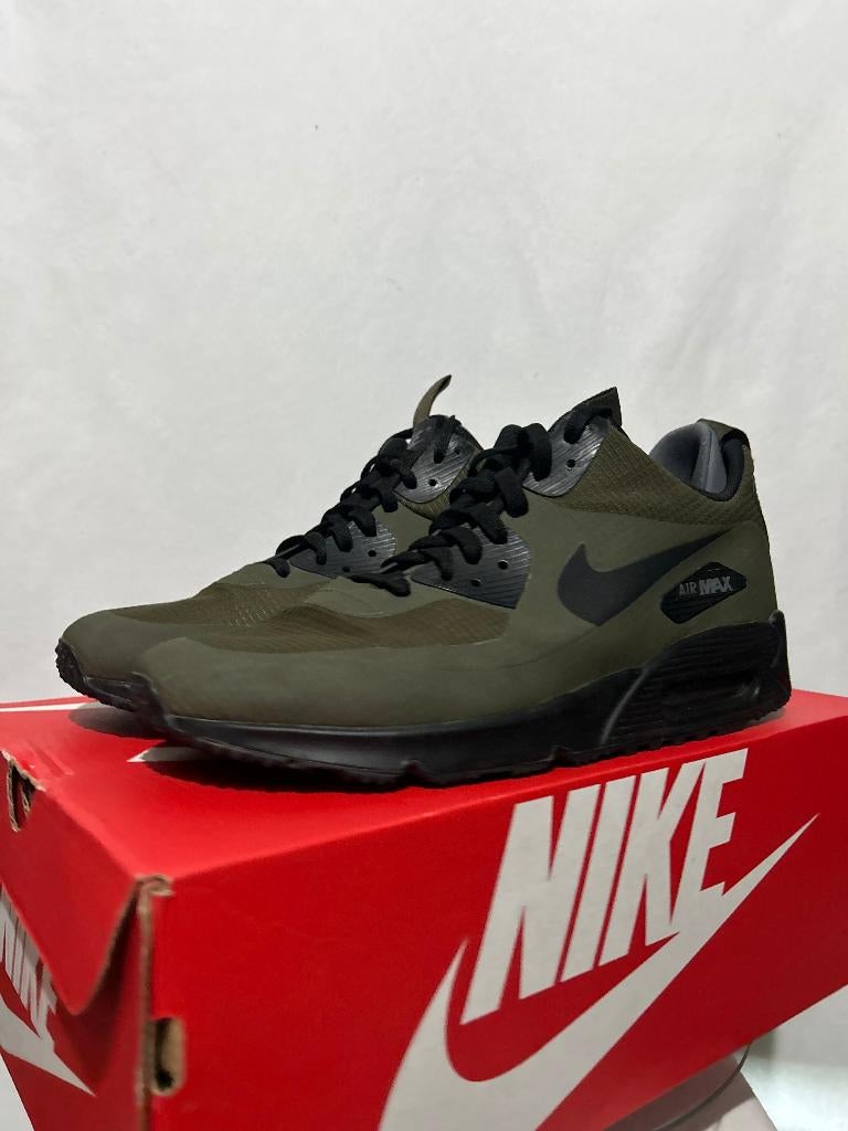 ALS NIEUW! Maat 46 - Nike Air Max 90 Winter Mid Dark Loden, Verzenden, Zwart, Nike, Nike