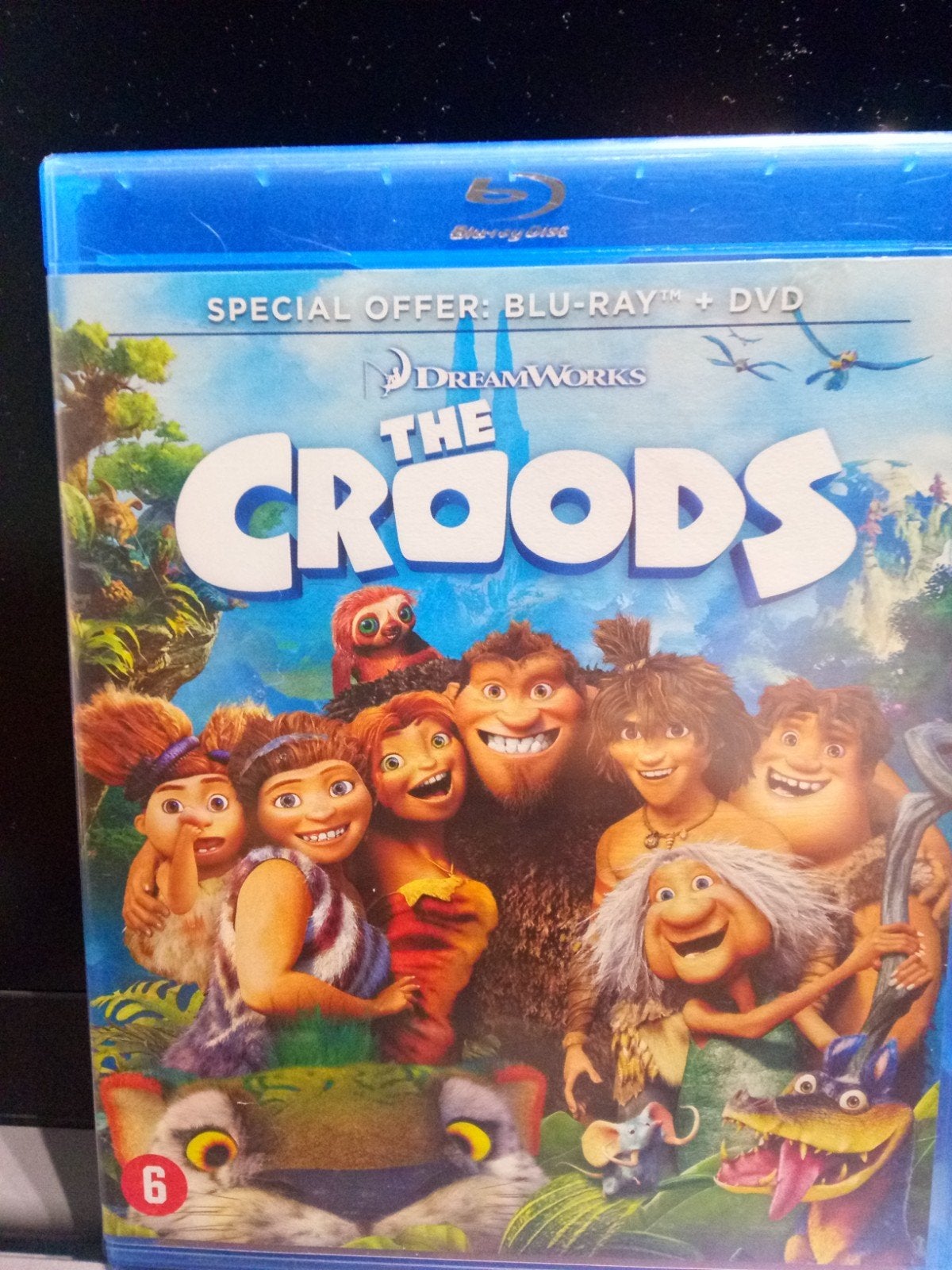 The Croods Blu-ray + DVD (DreamWorks Animatie), Nederlands, Animatie, Nederlands, Zo goed als nieuw
