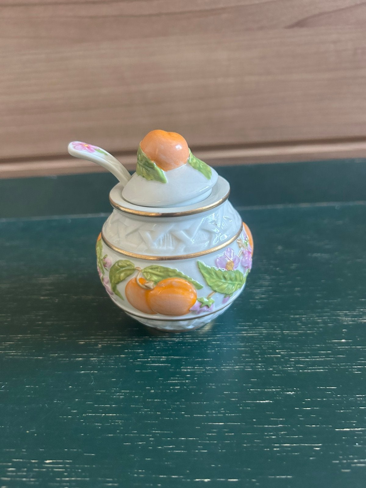 Vintage! Le Cordon Bleu jampotje:perzik Franklin Mint 1988, Verzamelen, Ophalen of Verzenden