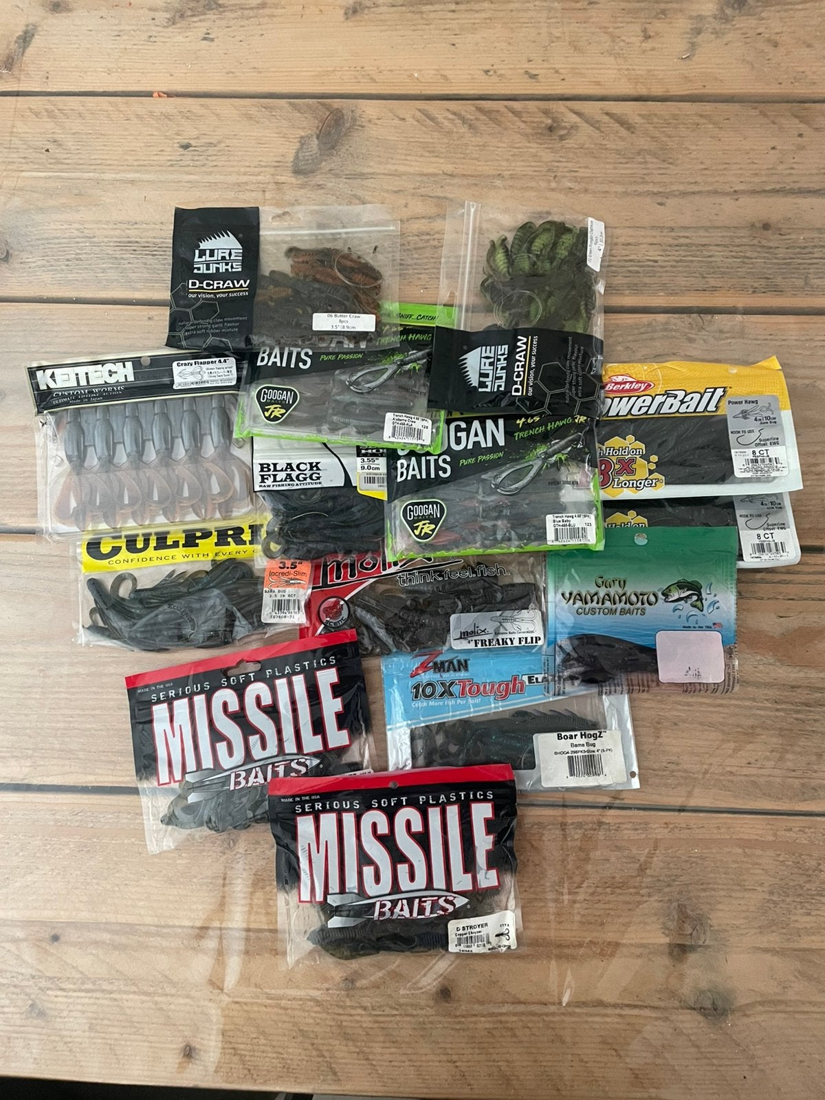 Creature/craw baits pakketje 14 soorten A-merken!, Ophalen of Verzenden, Zo goed als nieuw, Overige typen