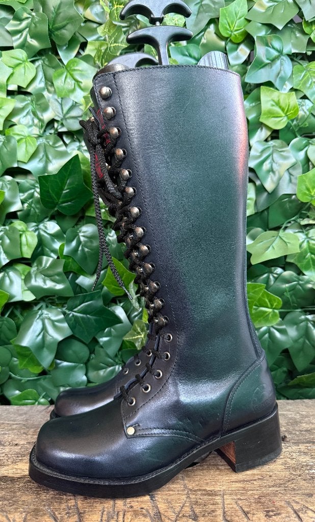 Prachtige vintage leren rijglaarzen van Sendra , maat 37