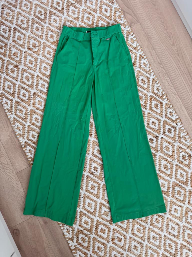 Groene pantalon Ambika, Ophalen of Verzenden, Zo goed als nieuw, Maat 36 (S), Lang
