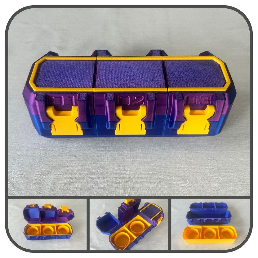 3D-geprinte Beyblade deck doos voor 3 Beyblades (€28,00), Ophalen of Verzenden, Nieuw