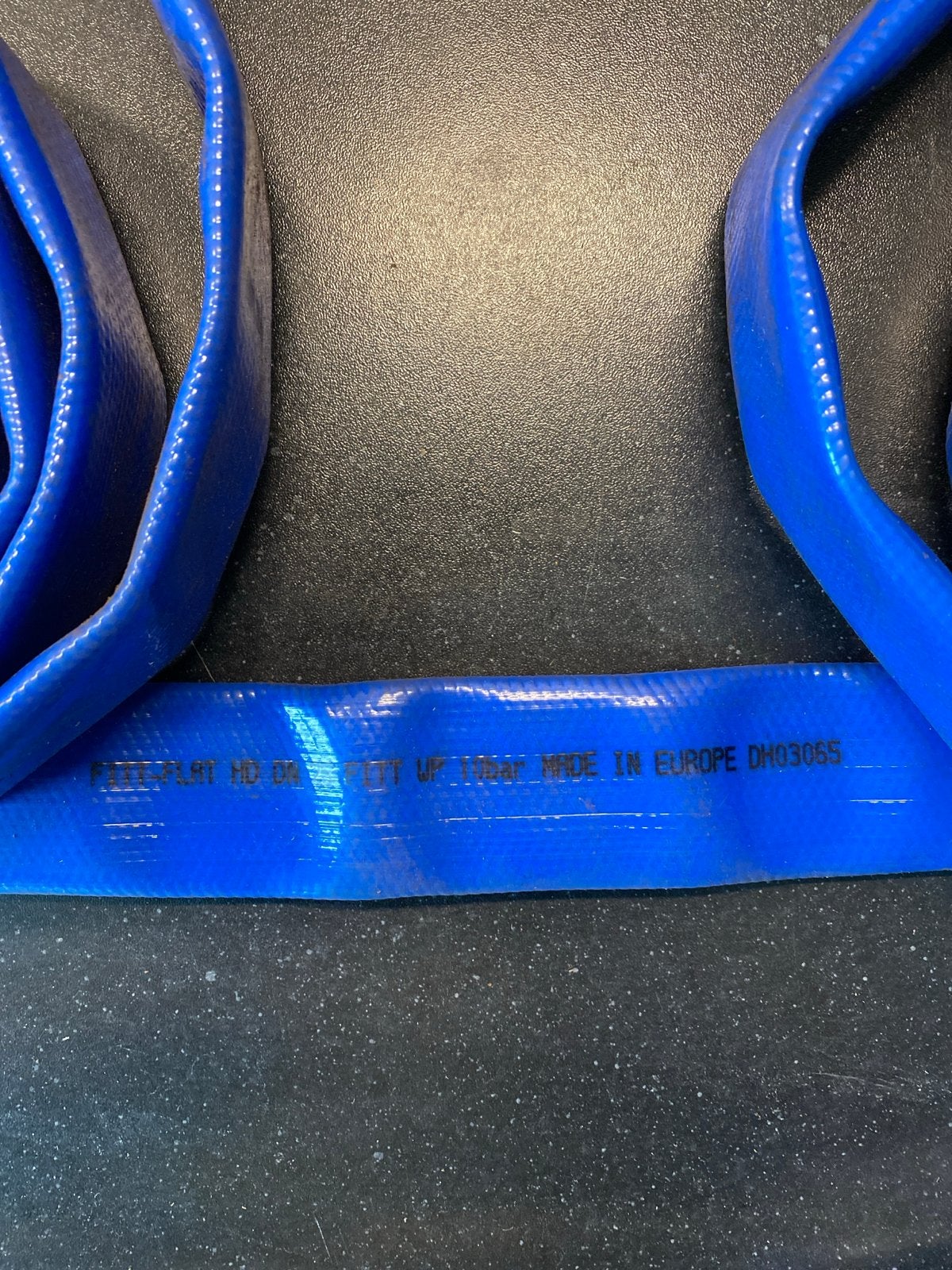 Blauwe platte tuinslang - Made in Europe, Tuin en Terras, Tuinslangen, Ophalen of Verzenden, Nieuw, Tuinslang
