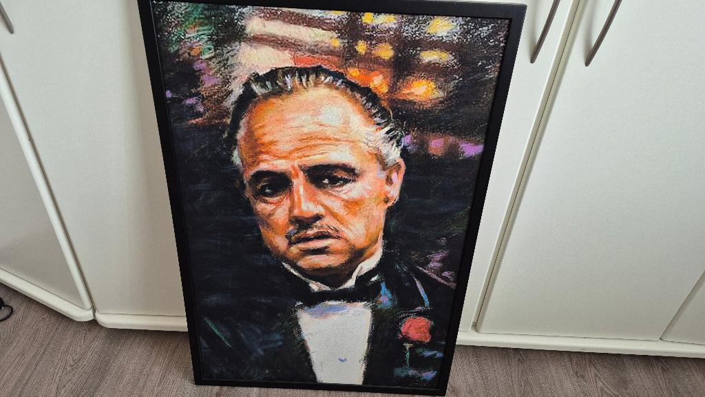 Godfather schilderij / print  – 92 x 62 cm, Ophalen