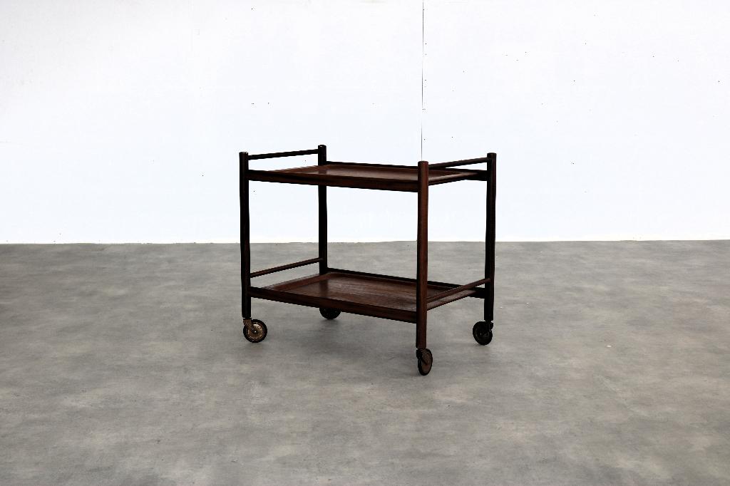 vintage serveerwagen | trolley | teak | jaren 60, 45 tot 60 cm, Minder dan 55 cm, Gebruikt, .